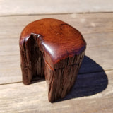 Wood Ring Box Redwood Rustic Handmade California Storage #378 Engagement Birthday Gift Mother's Day Gift Gift for Friend