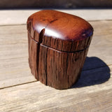 Wood Ring Box Redwood Rustic Handmade California Storage #378 Engagement Birthday Gift Mother's Day Gift Gift for Friend
