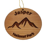 Jasper National Park Ornament Handmade Wood Ornament Alberta Canada Souvenir Mountain Marmot Basin