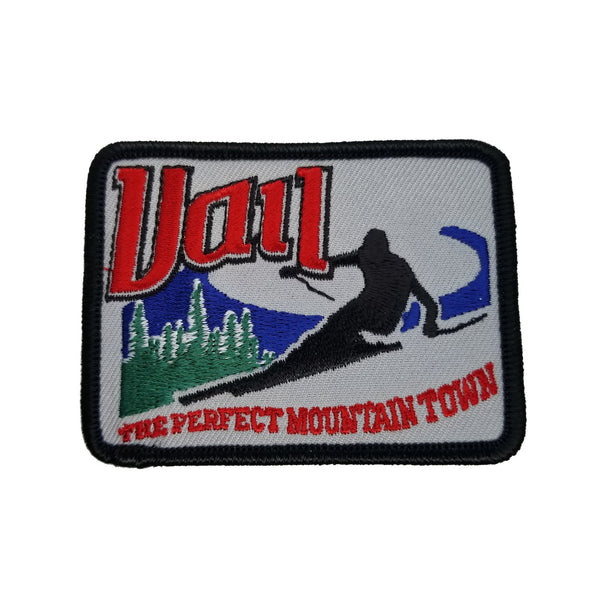 Vail Colorado Patch – Ski Patch The Perfect Mountain Town Skier Colorado Souvenir – Travel Patch Iron On Applique CO Patch Embellishment 3"