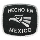 Hecho En Mexico Iron on Patch 3″ White Border Souvenir