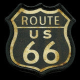 Route 66 Patch – Road Sign Patch – Travel Patch Iron On – Souvenir Patch – Travel Gift Brown Camo and Black 2.5"