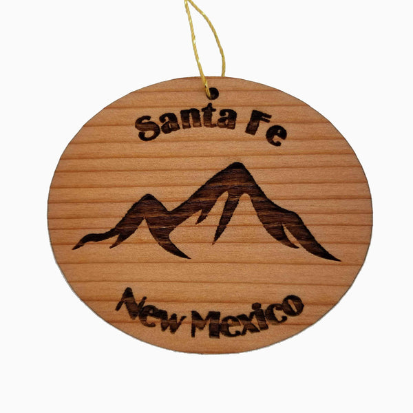 Santa Fe Ornament Handmade Wood Ornament New Mexico Souvenir NM