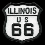 Illinois Patch - Route 66 Patch – Iron On US Road Sign – Travel Patch 2.5"