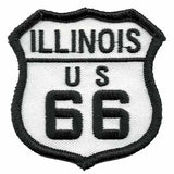 Illinois Patch - Route 66 Patch – Iron On US Road Sign – Travel Patch 2.5"