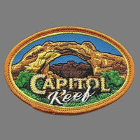 Utah Patch - Capitol Reef National Park - Travel Patch Iron On - UT Souvenir Patch - Embellishment Applique - Oval 3.25" Travel Gift