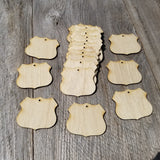 Wood Cutout Road Sign - 2.75 Inch - Unfinished Wood - Lot of 12 - Wood Blank Craft Projects - DIY - Make Your Own Ornaments