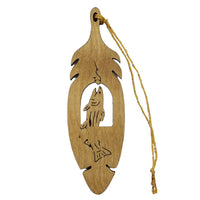 Fish Alaska Christmas Ornament Made in USA Souvenir 3.75" Wood Salmon Fishing